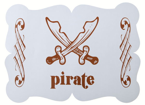 6 Tischset Piraten