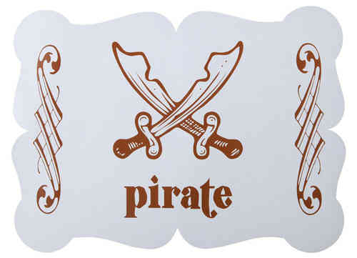 6 Tischset Piraten