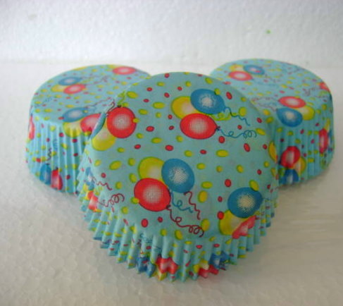 60 Maxi Muffin Backförmchen Ballons