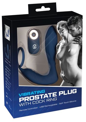 Vibrating Prostate Plug with cockring