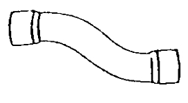 PVC- S-Bogen 32x32, 10bar, Verlauf 6cm