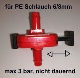 Kleinstschieber f.Schlauch 6/8mm, 10Stk rot/schwarz