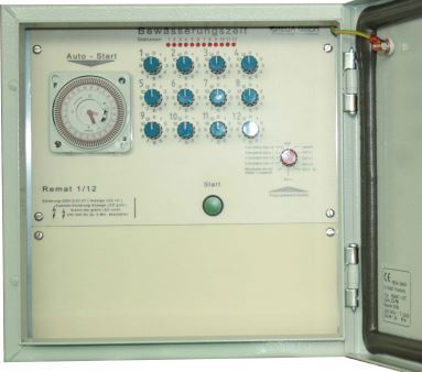 REMAT 1-12-24V AC Regenautomat mit Tages-Uhr