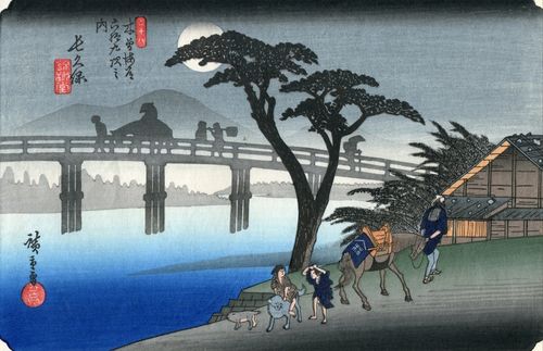 Utagawa Hiroshige, Image No 28 Nagakubo-shuku