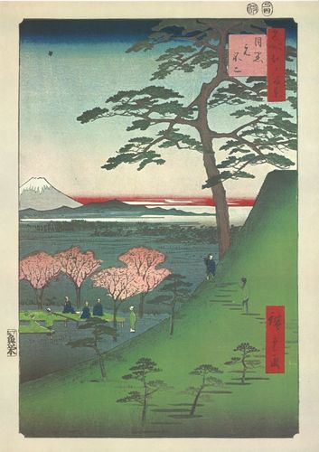 Utagawa Hiroshige, Bild Nr. 25. Neuer Fuji von Meguro