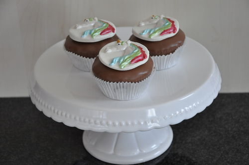 Einhorn Sacher Cupcakes 6 Stück