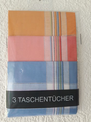 Taschentücher Damen, 3er Pack, 29x29 cm