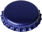 Kronenkorken blau, 100 Stück, 26mm