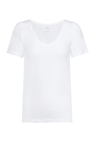 Mey T-Shirt V- Ausschnitt Superfine Organic weiss