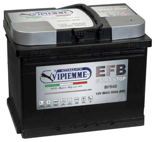 Starterbatterie EFB VIPIEMME 12V 60Ah - 580A