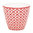 Latte Cup "Bianca" (red) von GreenGate. Milch-Becher