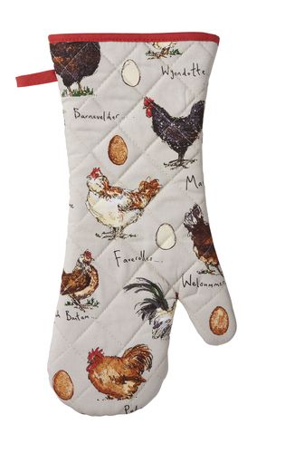 Grillhandschuh "Chicken & Egg" von Madeleine Floyd by Ulster Weavers. Grill glove