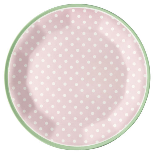 Melamin Teller "Spot" (pale pink) von GreenGate