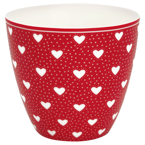 Latte Cup "Penny" (red) von GreenGate. Tasse - Becher - Chacheli