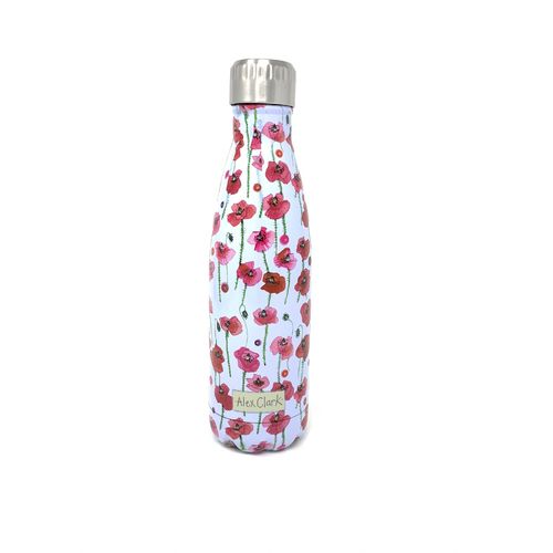 Trinkflasche "Mohnblumen" von Alex Clark. Water bottle