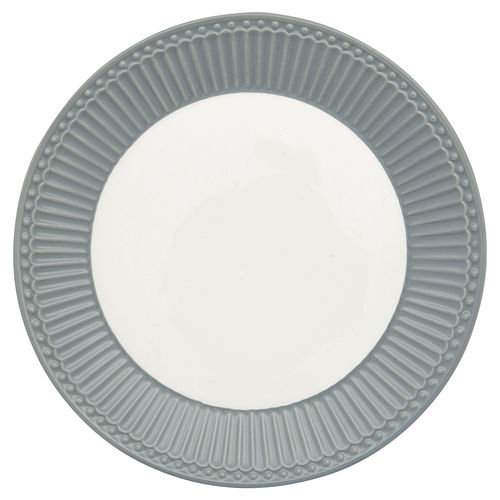 Teller "Alice" (stone grey) von GreenGate. Frühstücksteller - plate