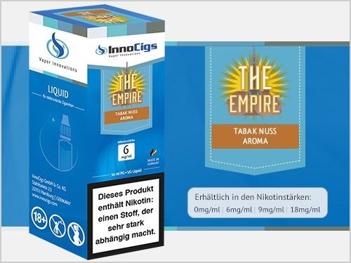 Empire Tabak Aroma Liquid mit Nikotin