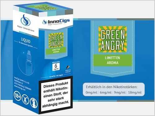 Green Angry Limetten Aroma Liquid mit Nikotin