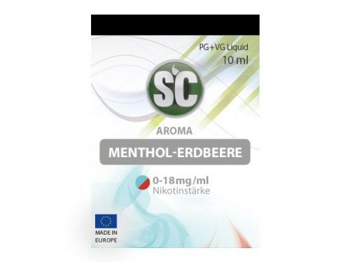 SC Menthol Erdbeere Liquid mit Nikotin