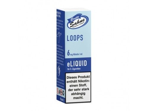 Erste Sahne Liquid "Loops" mit Nikotin
