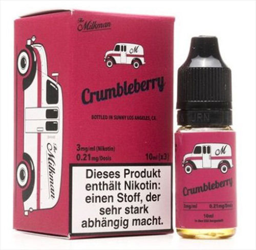 3er Pack The Milkman "Crumbleberry" Liquids mit Nikotin