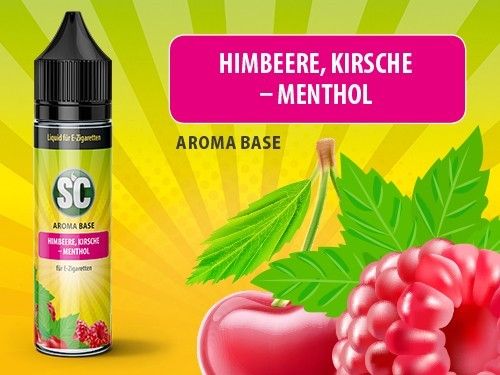SC Vape Base Himbeere-Kirsche-Menthol 50ml