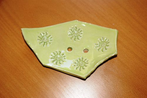 Keramik Seifenschale Nr. 5  selbst handgetöpfert