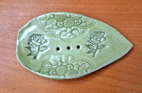Keramik Seifenschale Nr. 14  selbst handgetöpfert
