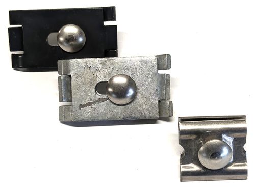 Connecteur de coin grille à double fils, 2 parts