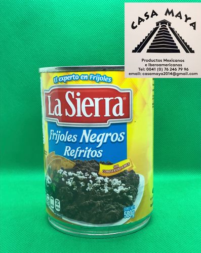 Frijoles Negros refritos, La Sierra 580g