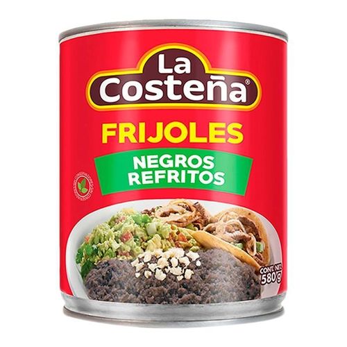 Frijoles Negros refritos, La Costeña 580g