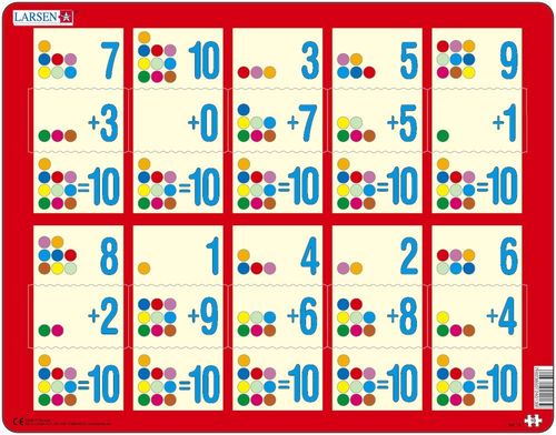 Larsen Rahmenpuzzle ``Mathematik: Addition von 1 bis 10``