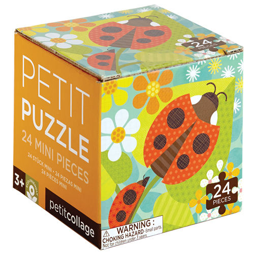 Petit Collage - Marienkäfer - Petit Puzzle - 24 Teile