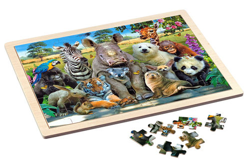 Philos - Exotic Wildlife - 48 Teile - Holzpuzzle