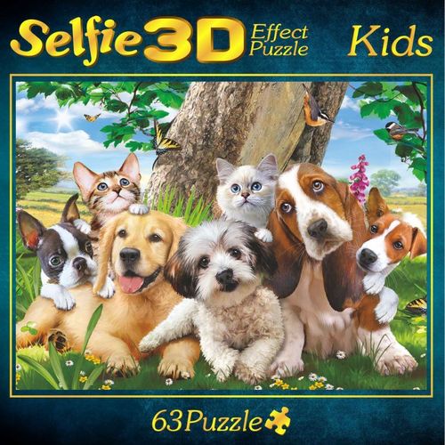 M.I.C. - Meine Freunde - 3D-Selfie Puzzle - 63 Teile