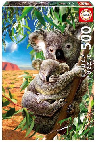 Educa - Koala mit Koala-Baby - 500 Teile