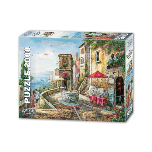 Star Puzzle - A Day in the Island Village - 2000 Teile