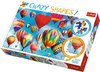 Trefl - Crazy Shapes - Colorful Balloons - 600 Teile