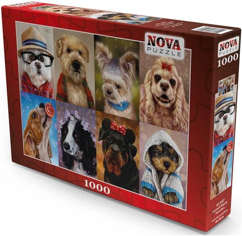Nova Puzzle - Cute Puppies - 1000 Teile