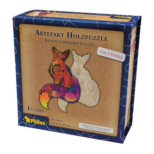 Philos - Artefakt Holzpuzzle Fuchs - 143 Teile