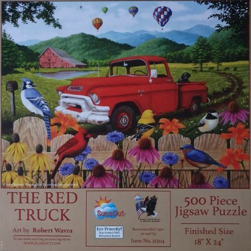 SunsOut - The red Truck - 500 Teile