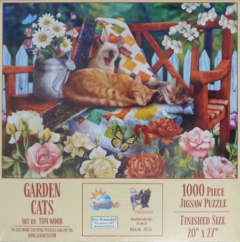 SunsOut - Garden Cats - 1000 Teile