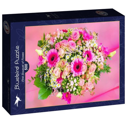 Bluebird - Pink Bouquet of Roses - 500 Teile