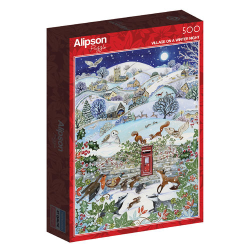Alipson - Village on a winter night - 500 Teile
