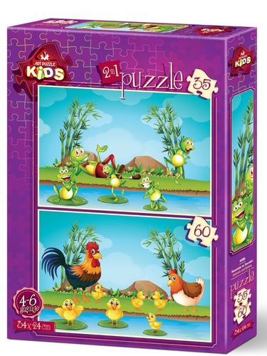 Art Puzzle Kids - Animals and Babies - 2er-Set