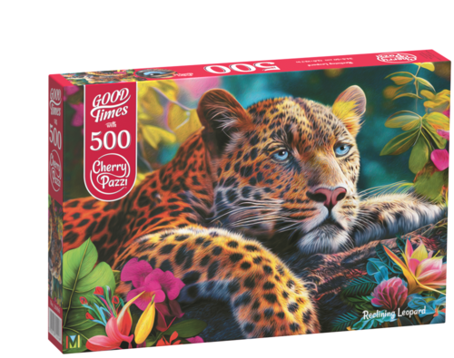 CherryPazzi - Reclining Leopard - 500 Teile