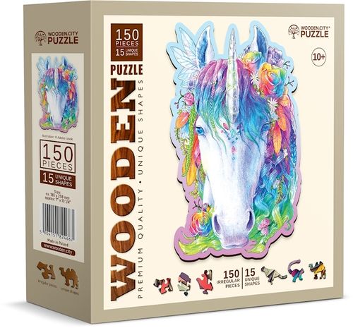 Wooden.City - Stylish Unicorn - 150 Teile
