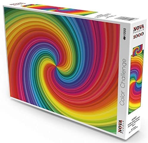 Nova Puzzle - Abstract Rainbow Swirl - 1000 Teile