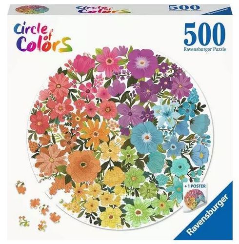 Ravensburger - Flowers - Circle of Colors - 500 Teile