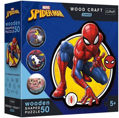Trefl - Spider-Man - Formpuzzle - 50 Holzteile